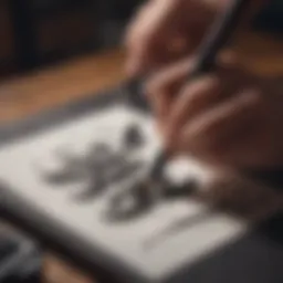 Japanese Calligraphy Brushing Art