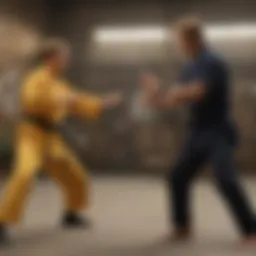 Karate Master Dueling in Cobra Kai Season Four