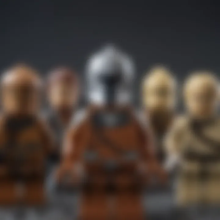 Key minifigures from the LEGO Clone Wars series displayed together.