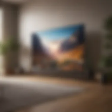 Sleek and Stylish Sleek LG 55-Inch TV Design