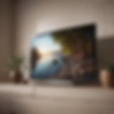 Sleek design of LG television