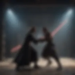 Jedi vs Sith lightsaber duel