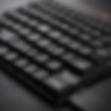 Minimalist keyboard in black