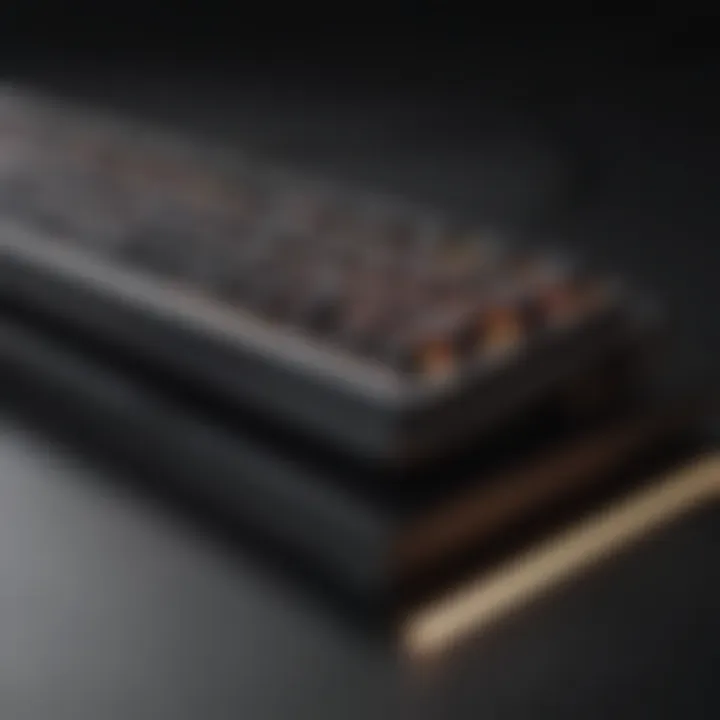 Minimalistic design clicky gaming keyboard