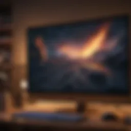 Stunning widescreen monitor showcasing vibrant gaming graphics