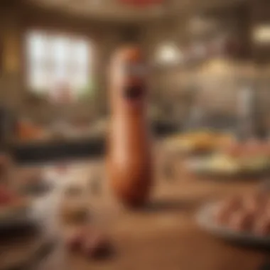 The vibrant world of Sausage Party showcasing anthropomorphic food characters.