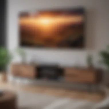 An array of recommended budget gaming TVs showcased in a modern living room