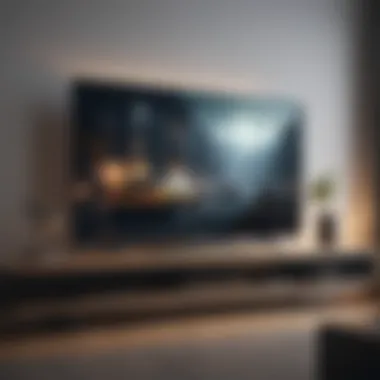 Sleek Smart TV Design in Minimalistic Setting