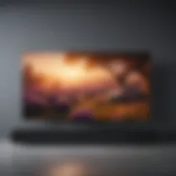 Elegant display showcasing the design of the Sony Bravia OLED TV