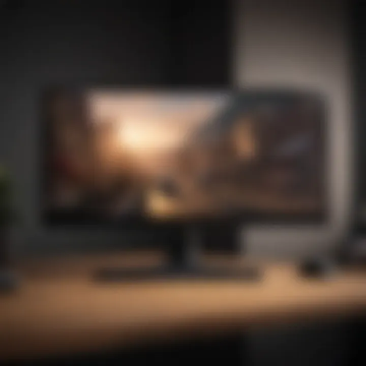 Sophisticated design of ultrawide monitor