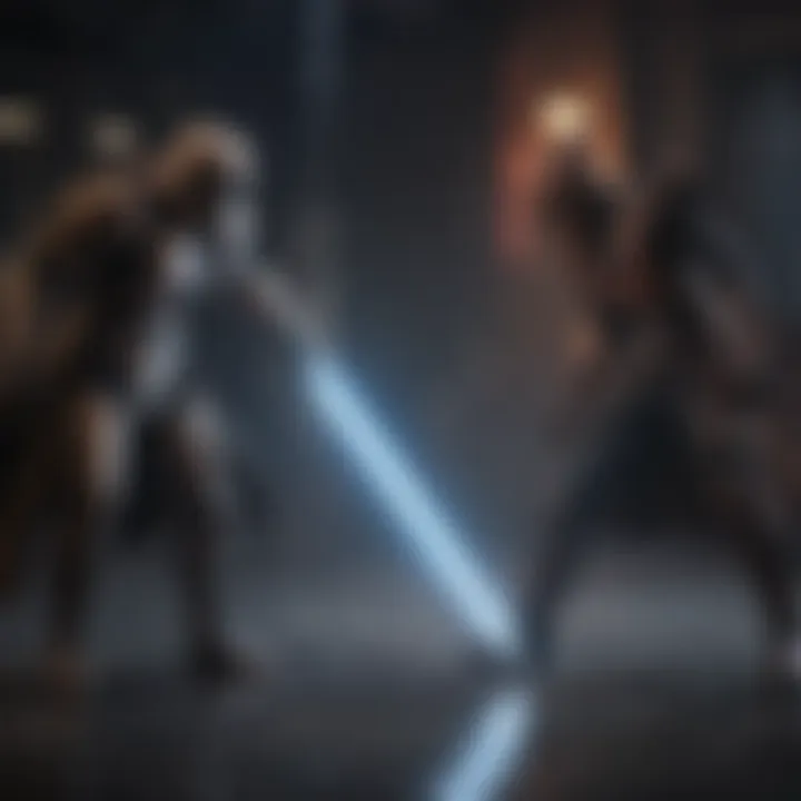 Iconic Star Wars Lightsaber Duel