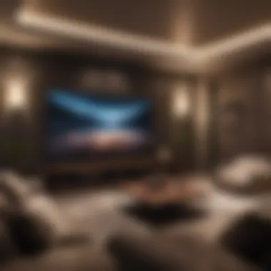 Streaming Entertainment in Luxurious Home Theater