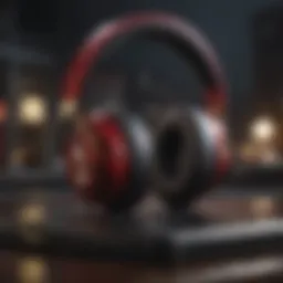 Showcasing the sleek design of Beats headphones