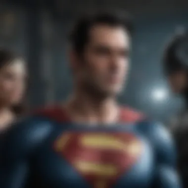 Superman interacting with Batman and Wonder Woman during a pivotal moment