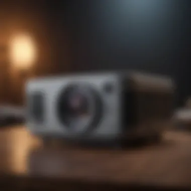 Different types of projectors arranged neatly