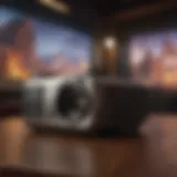 Travel Size Projector in Modern Setting