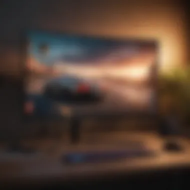 4K 120Hz curved gaming monitor showcasing vibrant color accuracy