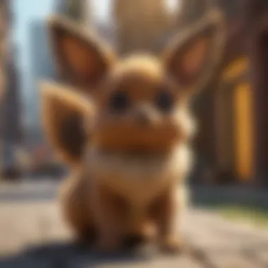 Eevee evolving into Umbreon in Pokemon GO