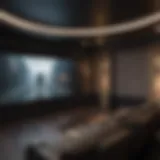 Different types of movie projector screens displayed