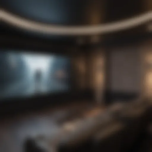 Different types of movie projector screens displayed