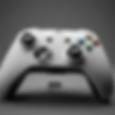 Detailed view of Xbox controller with back paddles highlighting ergonomic design