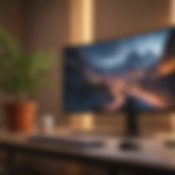 Immersive Curved Monitor Setup