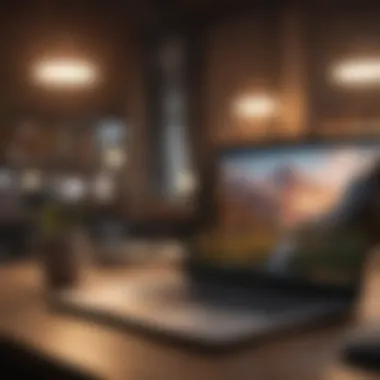 Elegant Laptop Design in Modern Setting Elegant laptop design in modern setting