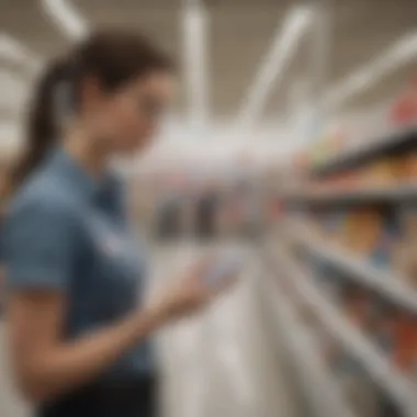 Walmart Sales Representative Assisting with Apple Phone Purchase