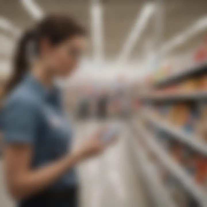 Walmart Sales Representative Assisting with Apple Phone Purchase