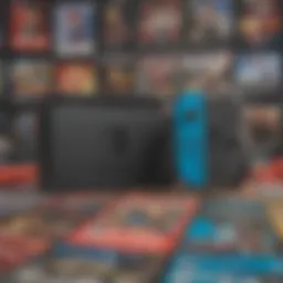 A vibrant display of Nintendo Switch game covers