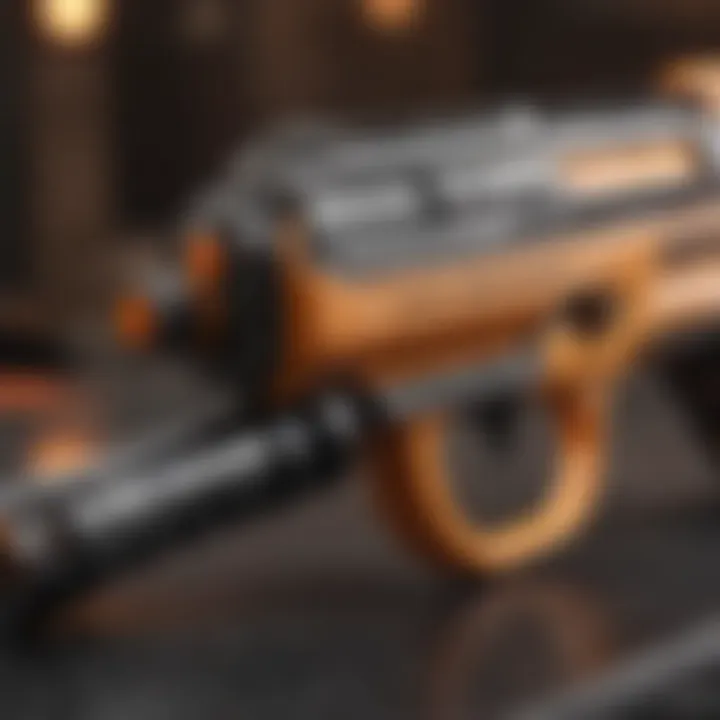 Close-up of premium Nerf gun materials