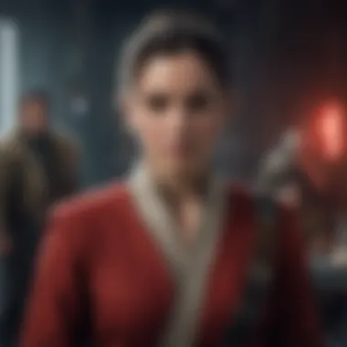 Iconic Characters in Star Wars: The Last Jedi A cinematic scene from Star Wars: The Last Jedi showcasing iconic characters.