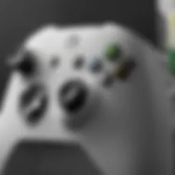 Close-up view of Xbox Series S console showcasing its sleek design
