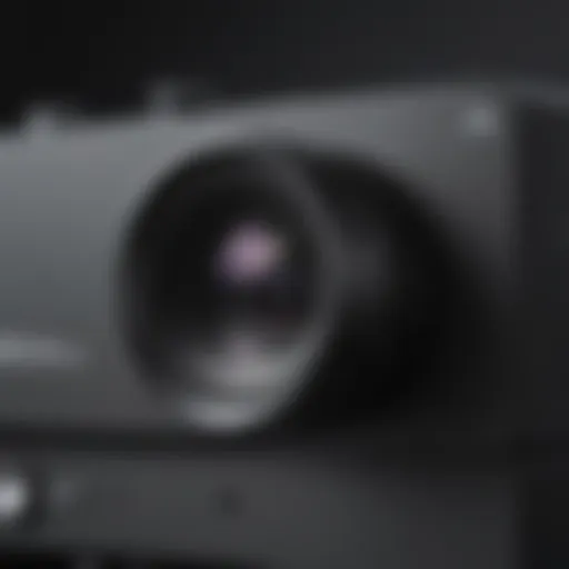 Close-up view of Xbox Series X webcam showcasing its sleek design.