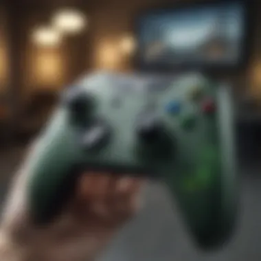 Futuristic depiction of gaming peripherals, highlighting the Xbox Tablet Controller's role.