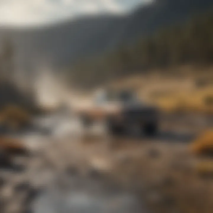 A film set scene from the Yellowstone series, capturing the essence of the production environment.